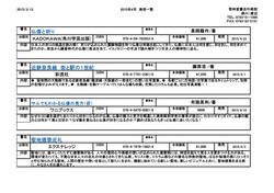  外商部おすすめの奈良本　4月